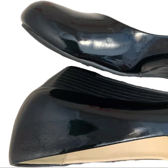🎀 CL by Laundry “Marcie” Black Patent Wedge - Picture 5 of 13
